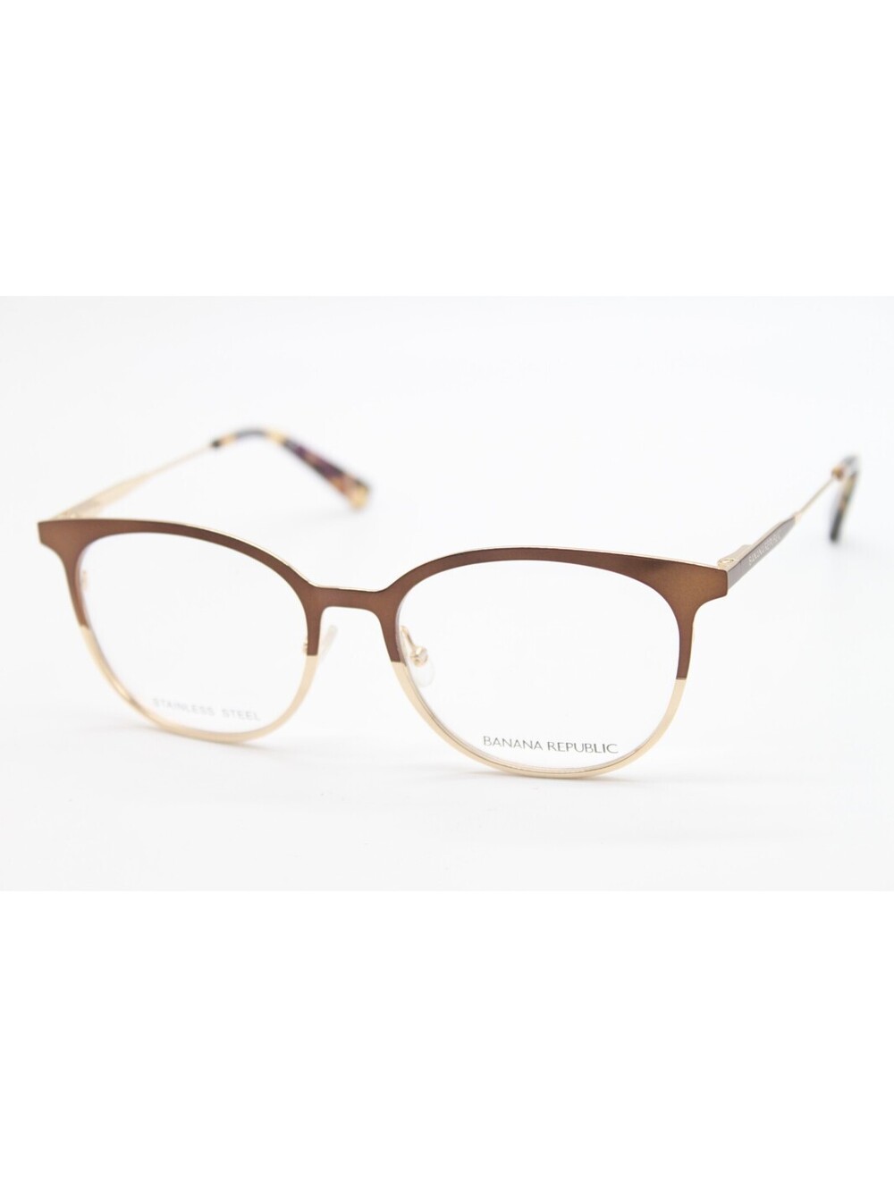 NEW BANANA REPUBLIC VIVICA FG4 BROWN GOLD AUTHENTIC EYEGLASSES 52-17